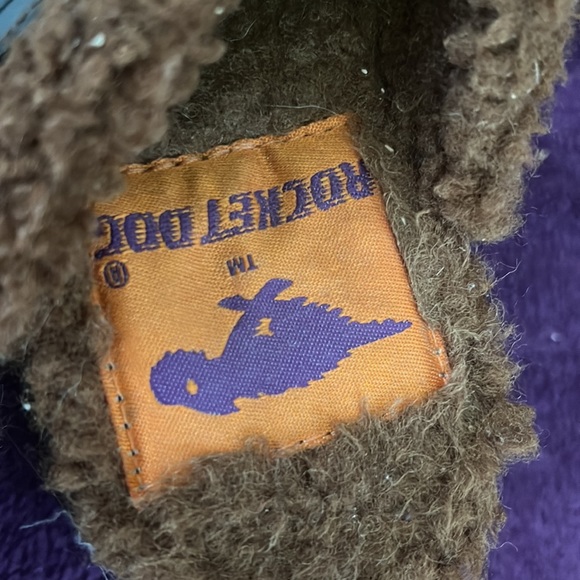 Pair of Rocketdog clogs. Suade Brown and lined with brown sheep. - Picture 3 of 4